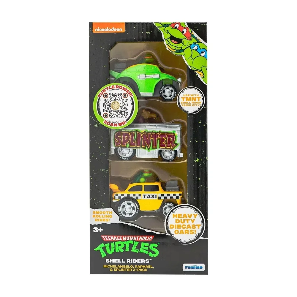 Teenage Mutant Ninja Turtles Diecast Cars Michelangelo, Raphael‎ & Splinter NEW